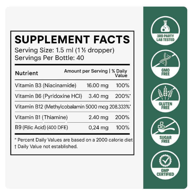 B-Complex Methylated Drops